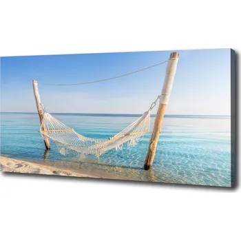 Obraz Foto obraz na plátně Hamak nad mořem