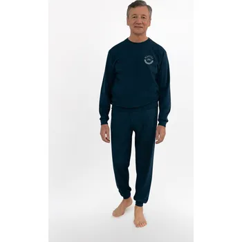 Pánské pyžamo Pánské pyžamo KONRAD 417 námořní 2XL