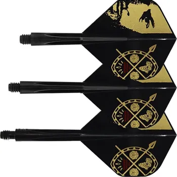 Příslušenství pro šipky Letky CONDOR AXE Standard Devon Petersen Inspiration3 Black Long