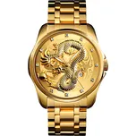 Pánské hodinky Skmei DRAK zlatý 9193G/G Skladem v ČR