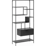 Černý kovový regál Kave Home Shantay 168 x 80 cm