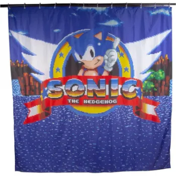 Polštář Závěs Sonic the Hedgehog Shower Curtain Classic