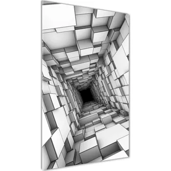 Obraz Vertikální Foto-obraz na skle Tunel z krychlí