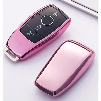 Zabzepeční vozidel Obal na klíč Mercedes Keyless - růžový