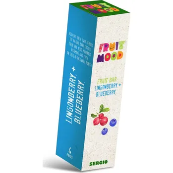 Sergio Ovocná tyčinka Fruit Mood Brusinka-Borůvka 4ks