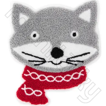 Nášivka Mýval s šálou nášivka