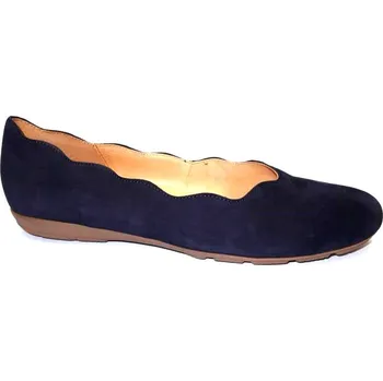 Dámské baleríny Vycházková obuv-baleríny, Gabor, tmavě modrá: Modrá Nubuk, velur (semiš) 28,7 43 G - standardní šíře (22975-22977)