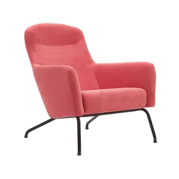 Křeslo Havana, Čalounění Felt 622 Red, podnože bílá