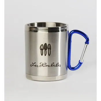 Termoska Nerezový termohrnek s karabinou Les Houbeles