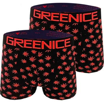 Boxerky Bezešvé boxerky Greenice Art: 4737 ( 2 ks v balení ) Barva: Černá, Velikost: XL/2XL