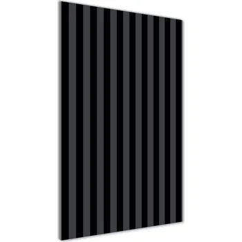 Obraz Vertikální Fotoobraz na skle Černo-šedé pásky