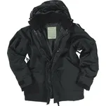 Parka Cold Weather 2v1 Černá (Bunda s obdobným střihem jako klasická parka U.S. ARMY ECWCS, vyrobená z 3-laminátového materiálu s polyuretanovou membránou ( 1. vrstva - 100% nylon, 2. vrstva - prodyšná polyuretanová membrána, 3. vrstva - 100% nylon ).)