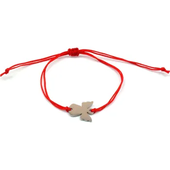 Náramek Moni červený náramek andělíček