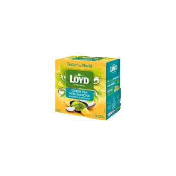 Nápoj Loyd tea pyramida zelený s matchou, ananasem a kokosem 20 x 1,5 g