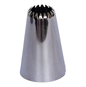 špička d18x30mm HVĚZDA d11mm otev.TRY-541, zdobící, NR