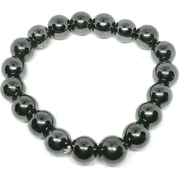 Náramek Hematitový náramek kuličky - 1 cm