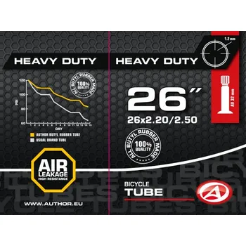 Duše na kolo AUTHOR Duše AT-MTB-26" DH AV32 26x2.20-2.50 (černá)