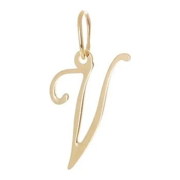 Přívěsek Přívěšek ze žlutého zlata písmeno V ZZ0927VF