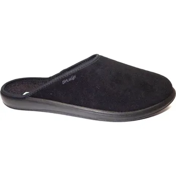 Pánské pantofle Domácí obuv-pantofle, Dr. Luigi, černá: Černá Textil 31,3 49 G - standardní šíře (26097-25505)