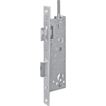 Dveřní kování WILKA Panikový zámek 458Z, pro vysoké dvoukřídlé dveře, funkce D, D 35 mm, výsuv 15 mm, levý, nerez