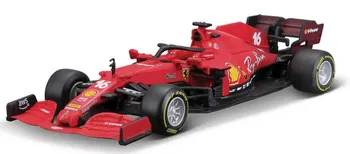 Bburago BB18-36828L Ferrari Racing F1 SF21 #16 (Charles Leclerc) s helmou 1:43