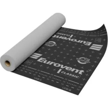 Stavební fólie Střešní fólie Eurovent CLASSIC 120 g/m² Barva: Černá