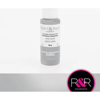 Čokoláda ROXY & RICH Kakaové máslo TŘPYTIVÉ - STŘÍBRNÉ ROYAL SILVER 56g