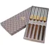Jídelní hůlka Tokyo Design Studio Platinum set dřevěných hůlek 5 párů
