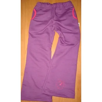 Betty Mode (ušito v ČR) Dívčí tepláky s opičkou fialové