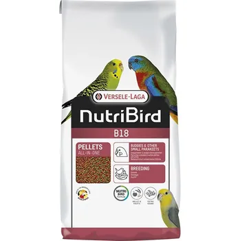 Krmivo pro ptáka VERSELE-LAGA NutriBird B18 - extrudy pro chov, přepeřování a zvýšené nároky andulek atd. 3kg