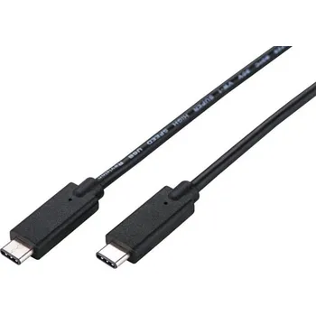 Počítač C-TECH Kabel USB 3.2, Type-C (CM/CM), PD 100W, 20Gbps, 1m, černý