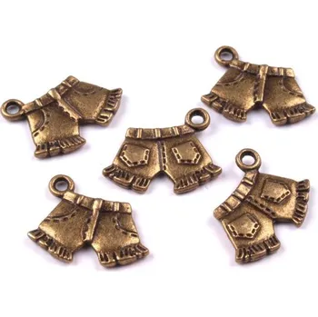 Přívěsek Přívěsek kovový - kraťasy 10x17mm - staromosaz