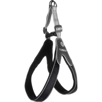 Postroj pro psa Postroj FLAMINGO Easy Hilka černý (L) 2,5x45-55cm