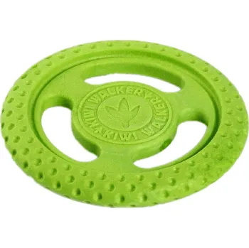 Hračka pro psa Hračka KIWI WALKER guma TPR - Let's play! Frisbee Maxi zelená 3,5x22cm