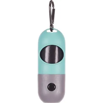 sáček na exkrement Zásobník na sáčky na výkaly FLAMINGO Dicky s LED svítilnou 4,2x4,2x10,8cm