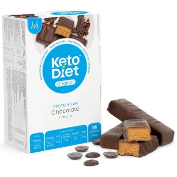 KetoDiet Proteinové tyčinky 14 ks 7 porcí Keto dieta KetoDiet Proteinové tyčinky 14 ks 7 porcí