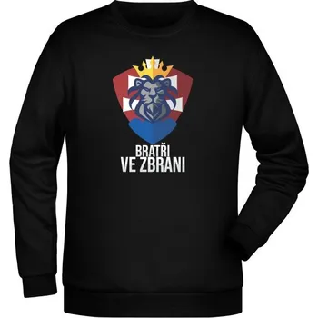 Pánská mikina Mikina Bratři ve zbrani (merch Tankista) - černá
