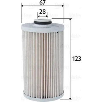 Filtr do auta Palivový filtr VALEO 587083