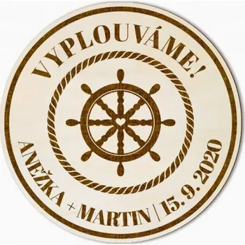 Svatební dekorace Svatební magnet kormidlo