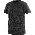 CXS DARREN / Pánské tričko, krátký rukáv, potisk CXS logo - černá XXXL