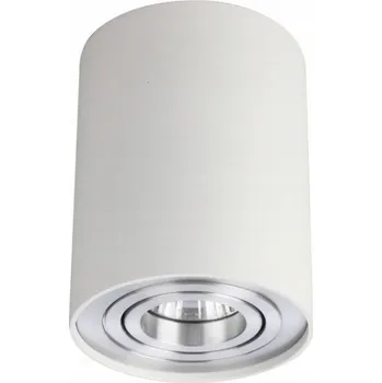 Stropní bodové přisazené svítidlo Azzardo Bross 1 white/aluminium AZ0781 GU10 1x50W IP20 9,6cm bílo-hliníkové