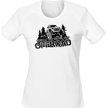 Dámské tričko Dámské funkční tričko Friendly and travel club - bílá