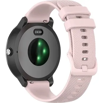 Příslušenství k chytrým hodinkám eses Jednobarevný silikonový řemínek pro chytré hodinky 22mm Barva: pískově růžová