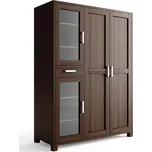 Buková skříň KANSAS VEL z masivu Barevné provedení: Eben