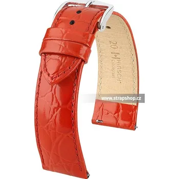 Řemínek na hodinky Řemínek k hodinkám HIRSCH Crocograin červená (20) 12 mm dámský