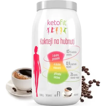 Keto dieta KetoFit Koktejl na hubnutí 1,26 kg
