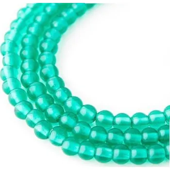 Korálek Korálky skleněné kulaté (20 g) - zelená > Ø3mm