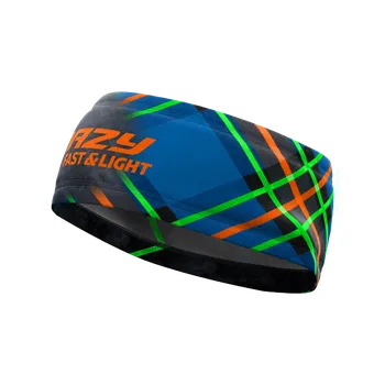 Zimní čelenka CRAZY BAND VOLTAGE PRINT ORANGE FLUO SCOTTISH Velikost: M