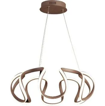 Luxera 91018201 LED závěsné stropní svítidlo Passo 1x38W | 2520lm | 3000K + sada - Trio LED žárovka 2x10W | E27 | 3000K | 806lm