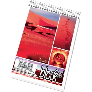 Sešit Poznámkový blok A6 kroužek nahoře, linka